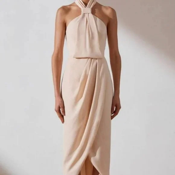 Shona Joy | Dresses | Shona Joy Dresses Shona Joy Core High Neck Ruched  Dress | Poshmark
